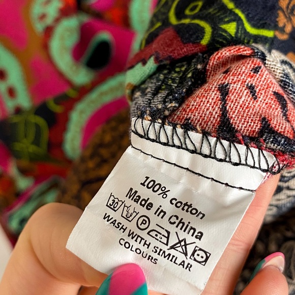 Zanzea Abstract Funky Print Short Sleeve Maxi Dress with Pockets Size XXL - Picture 7 of 12